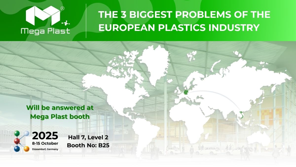 3 Biggest European Plastic Industry Challenges Solved at Mega Plast’s K 2025 Booth Cover
